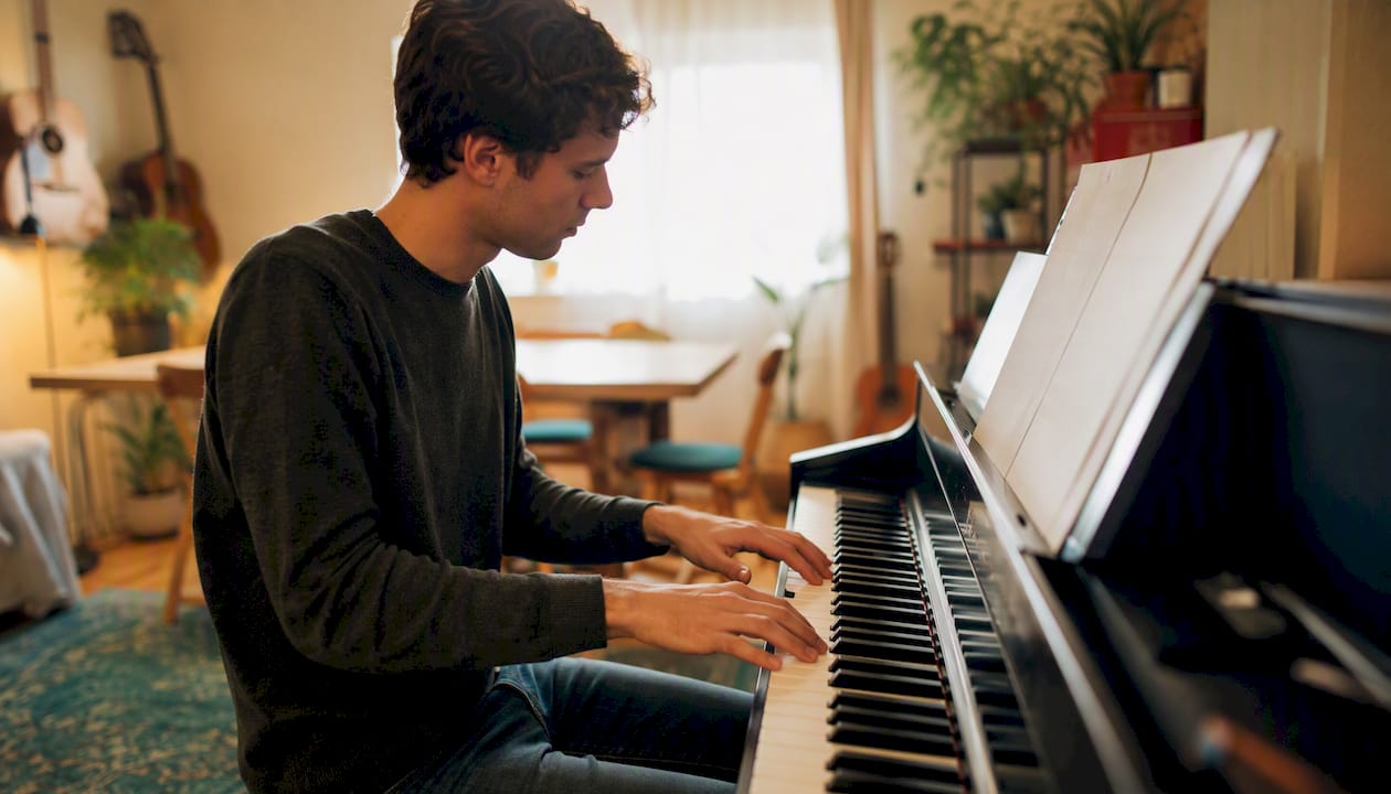 Piano akkoorden schema voor beginners: snel starten